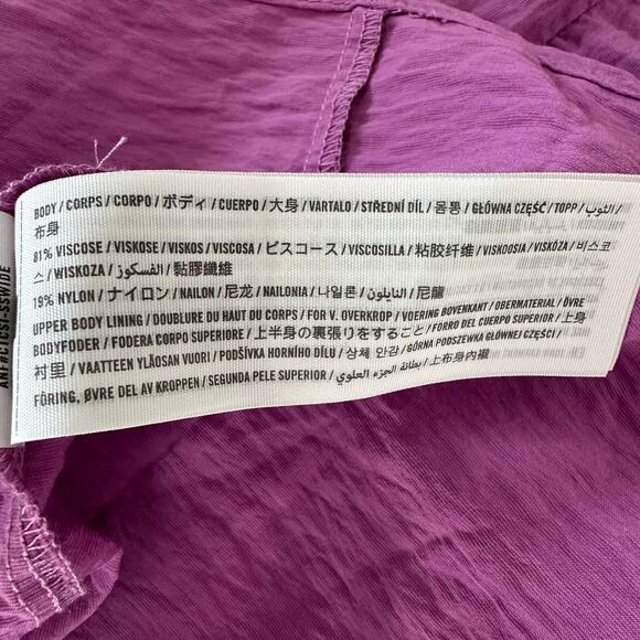 NWT Abercrombie & Fitch Tiered Maxi Dress Flowy | Purple | SZ S - Picture 9 of 10